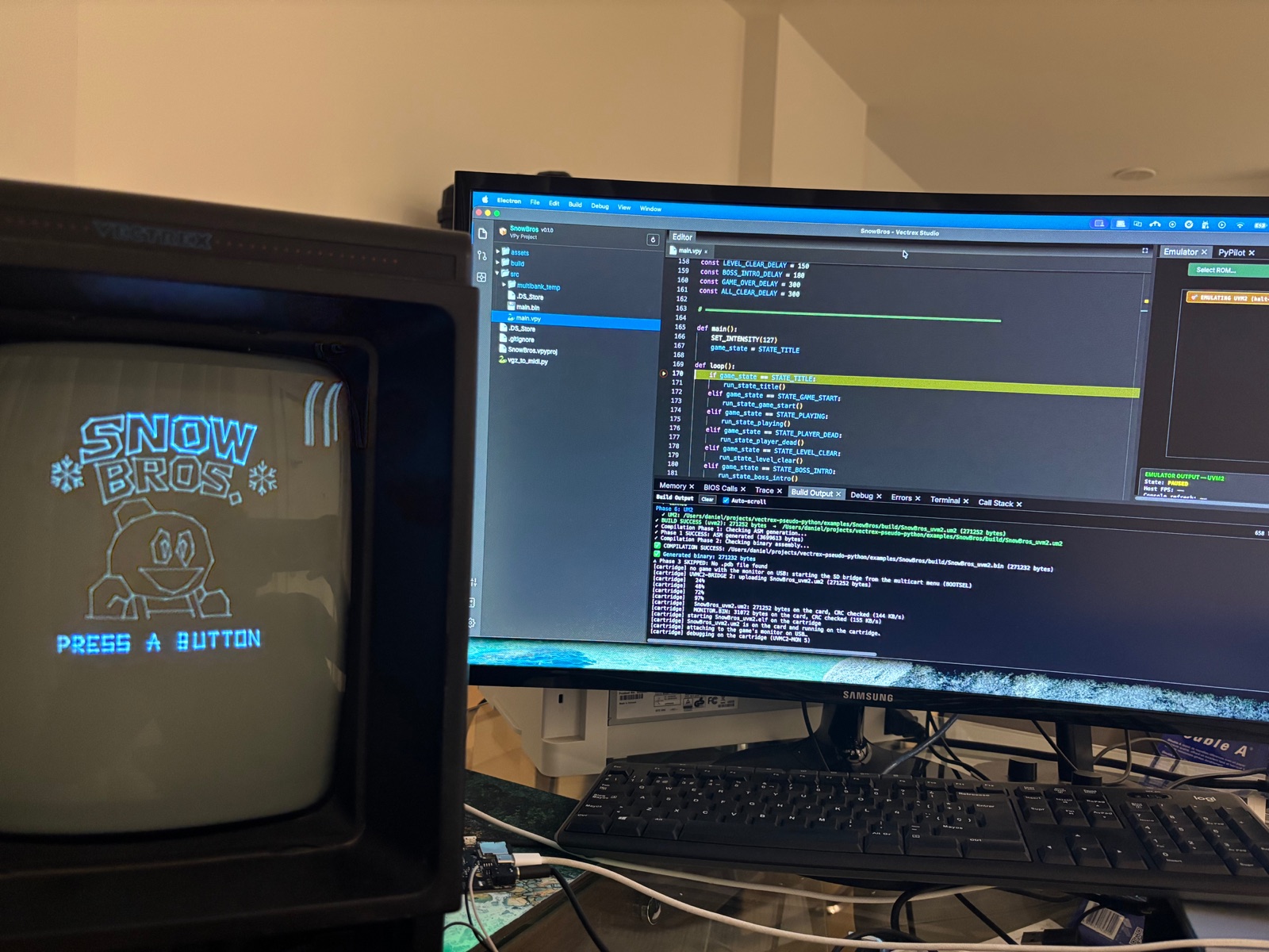 Debug on Cartridge: the IDE stopped while the game runs on the console