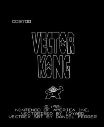 Vector Kong on the Vectrex